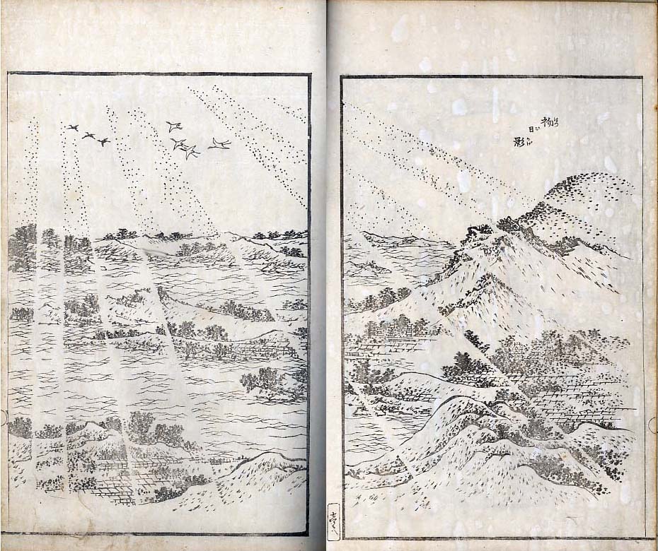 【模写】【伝来】M4751〈福田古道人〉双幅 書 共箱 漢詩人 南画家 俳人 子規門 絵手本DB