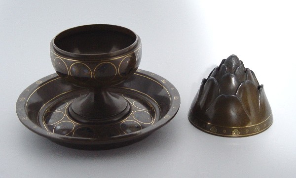 かなり貴重『象嵌 花瓶 米沢弘安』（検索1887年～1972年 明治 昭和