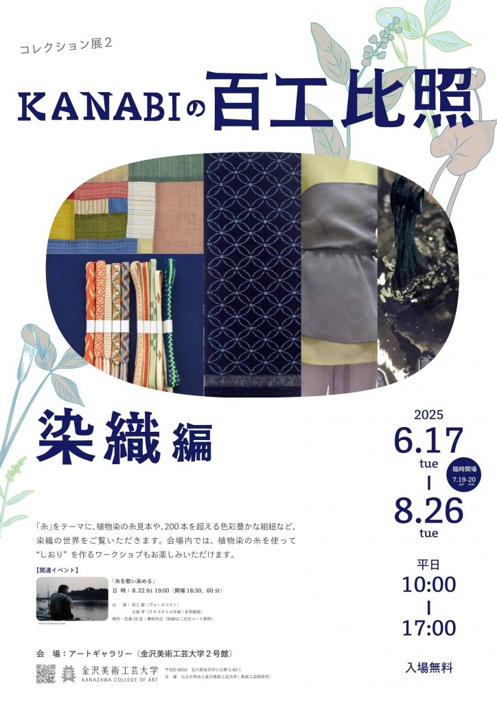 コレクション展2「KANABIの百工比照（染織編）」